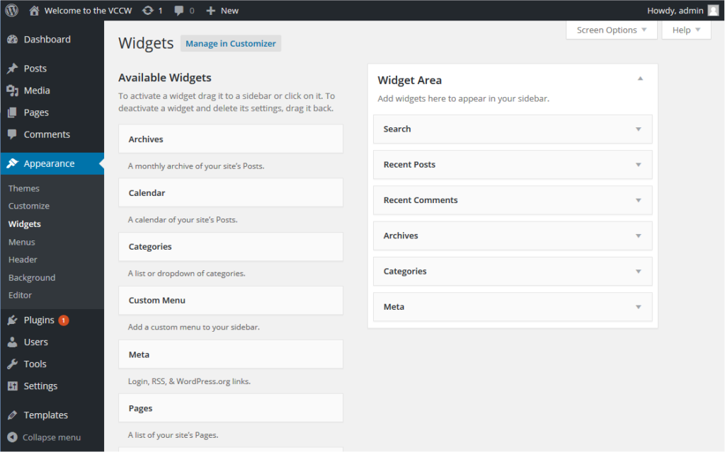 Wordpress Widgets